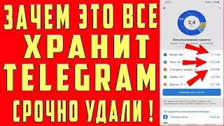 Как Очистить Кеш TELEGRAM на Андроиде и Айфоне? Освободил 42,5 ГБ Памяти Всего за 1 Минуту Удалить