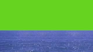 Ocean on Green Screen 4K (Loop)