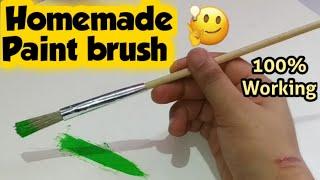 Homemade paint brush / how to make paint brush at home/ paining color brush/ diy painting brush