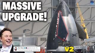 It Happened! First Starship V2 Nosecone Spotted: Massive Upgrade Revealed...