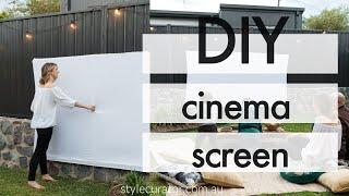 DIY outdoor cinema screen, make your own movie screen!