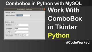 Work With Combobox In Tkinter Python - Detailed Video - Much Useful #combo #combos #learnpython