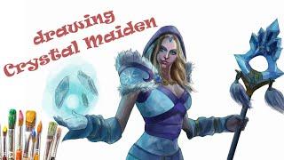 Dota 2 Drawing | How to Draw Crystal Maiden |step by step Drawing