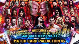 WWE WrestleMania 41 Match Card Predictions V2