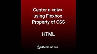 How do I center a div vertically | I vertically center a div with Flex #shorts #viral #youtubeshorts