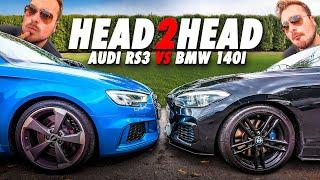 BMW M140I VS Audi RS3 // 0-60, 30-70mph & MPG tested!!