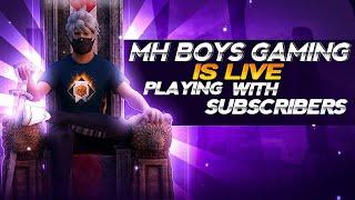 Rank Push With Subscribers  FF Live With MH KRISH ‍🩹️ #freefire #live #ajjubhai