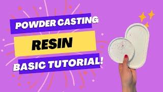 Powder Resin Tutorial for BEGINNERS! Trinket/jewelry dish DIY