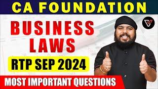 Business Laws RTP | CA Foundation RTP Sep 2024 | CA Gurpreet Singh | Vishwas CA