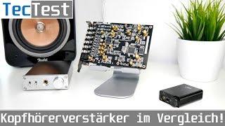 Kopfhörerverstärker im Vergleich! | FiiO e10k , FX Audio DAC-X6 & Asus Xonar AE | TecTest | 4K