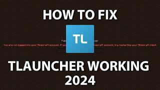 HOW TO FIX TLAUNCHER You are not logged into your minecraft account. If you are logged into your..