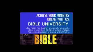 Bible University is an Online Institution Offer Tuition Free from Certificate to Doctorate