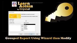 Create a Grouped Report using the Wizard in Access, then Modify it