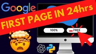How To Rank On The First Page Google In 24 Hours | 100% Free