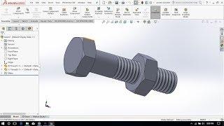 How to Design M10 Nut & Bolt in SolidWorks