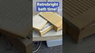 Starting retrobright on a Performa 400 and two UniDisks