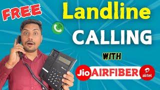 How to Connect Jio Fiber & Airfiber & Airtel Fiber & Airfiber Unlimited Calling With Landline |