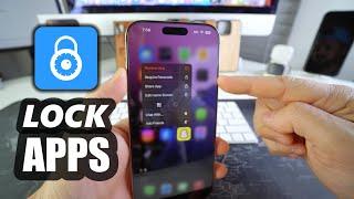 How To LOCK Apps on Apple iPhone 16 Pro Max