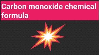 Carbon monoxide chemical formula