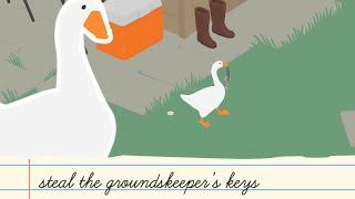 steal the groundskeeper's keys [ Untitled Goose Game FAST Walktrough ]