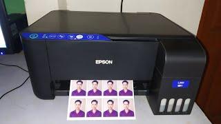 Passport size photo print in epson L3151