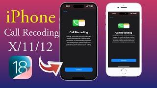 How To Enable Call Recording in iPhone X | How To Enable Call Recording in iPhone X/11/12 | iPhone