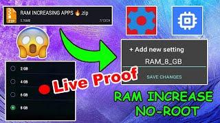 2 NEW! Methods To Increase RAM In Android No-Root Setedit & Swap No Root With Proof !!!