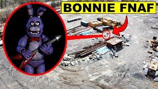 DRONE CATCHES BONNIE FNAF ANIMATRONIC AT ABANDONED JUNKYARD! | FIVE NIGHTS AT FREDDYS IS REAL?!