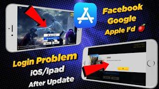 Free Fire Facebook/Google/apple I'd/ login Problem in iOS/iPhone | free fire login problem iphone