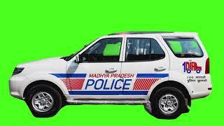 Green Screen  India Police Car No Copyright (Free To Use)