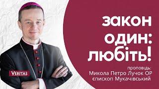 Закон один: любіть один одного! Проповідь: Микола Петро Лучок ОР, єпископ Мукачівський