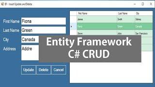 Entity Framework - Insert Update and Delete in C#