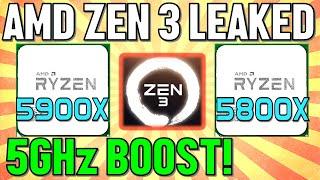 AMD Ryzen 9 5900X & Ryzen 7 5800X LEAKED - Benchmarks, Specs, & Release Dates