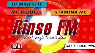 Stamina MC (LK), MC Riddles & DJ Majestic | Old Skool Jungle Set | Rinse FM 97.6 | Sat 7th Dec 1996