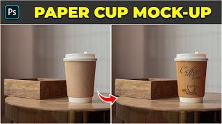 How to Make A Paper Cup Mockup - Photoshop Tutorial