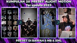 Kumpulan 20 Preset Base Alight Motion Jedag Jedug Trend Tiktok 2023 | Preset Dibawah 5mb & Xml