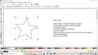 Inkscape - Using cut path boolean to add nodes
