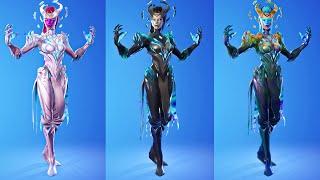 Fortnite The Cube Queen Skin Showcase with all Styles! (Season 8 Secret Skin)