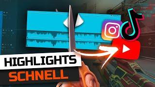 SCHNELL HIGHLIGHT Videos schneiden für Instagram TikTok und YouTube