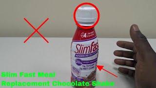   How To Use Slim Fast Meal Replacement Chocolate Shake Review