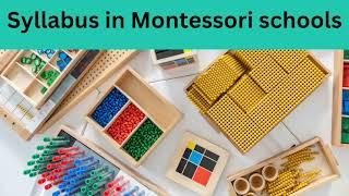 Syllabus in Montessori Schools| Pre Nursery Syllabus |#kids #montessoricurriculum