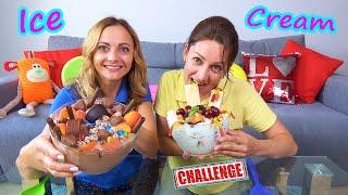 МОРОЖЕНОЕ Челлендж с моей НАГЛОЙ ПОДРУГОЙ Ice Cream Challenge Инна vs Люда