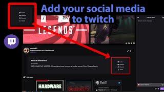 How to add your social media links to your twitch profile