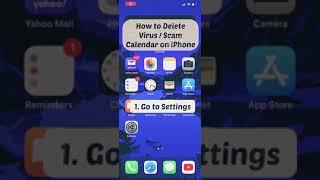 How to delete scam calendar on iPhone #shorts