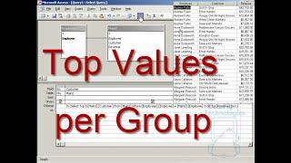 Get Top Values per Group using a Subquery in Access ~ DataPig