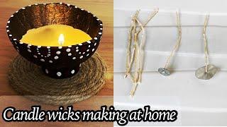 Candle Wicks - How to make Candle Wicks at Home | Candle Wicks Making With Cotton Thread