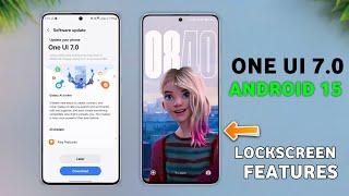 Samsung One Ui 7.0 Beta 1 : Lockscreen Customise  | Android 15 Update Features