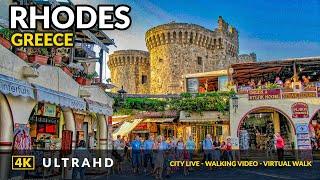 4K Rhodes Greece️ Old Town