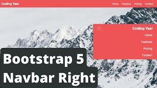 Bootstrap Navbar Right Align