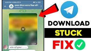 How to Fix Telegram download stuck problem || Telegram Download problem solve